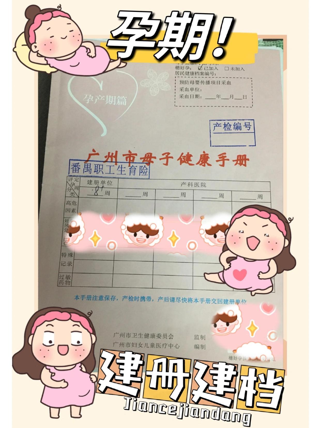 孕育册填写示例模板