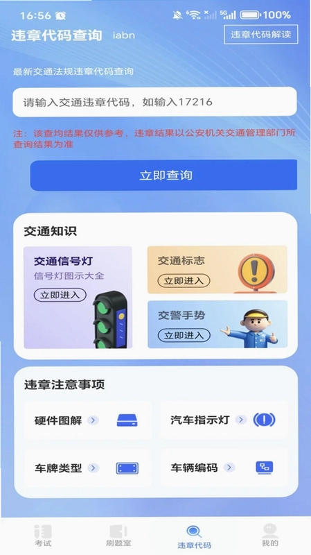 交警违章处罚代码预览图