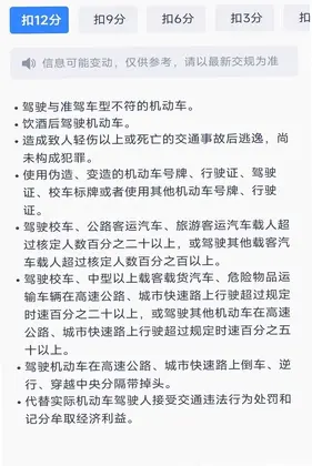违章驾考答题科普预览图