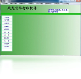 梁龙货单打印软件预览图