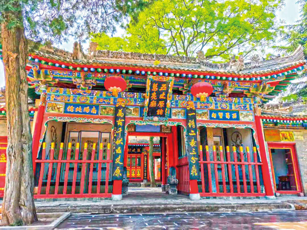 爱岐山五丈原诸葛亮庙全景图