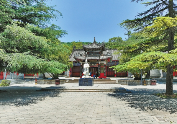 爱岐山秋季周公庙古柏大道
