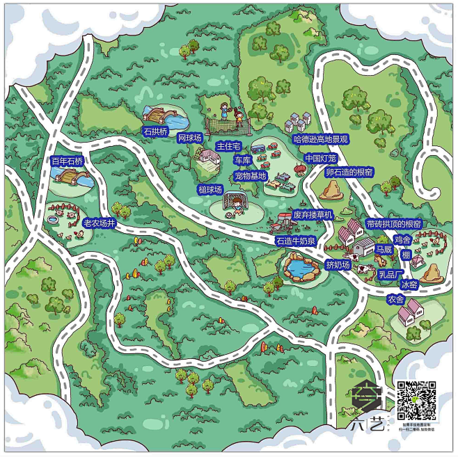 兔盯园丁花园地图与溜鬼路线对比图