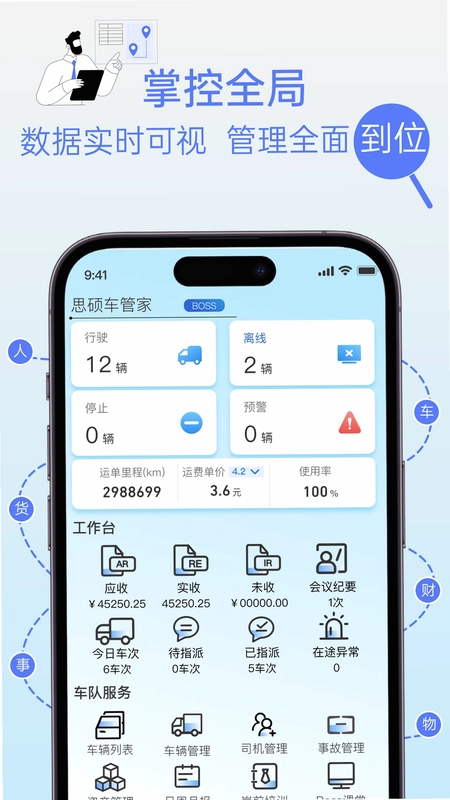 思硕车队管理系统预览图