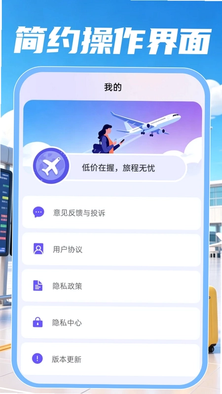 特低价航班订票查预览图
