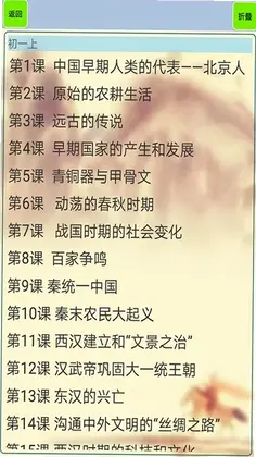 初中历史知识点笔记预览图