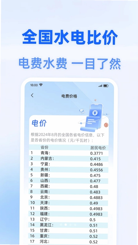 水电费智能算预览图
