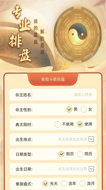 紫微命盘预览图