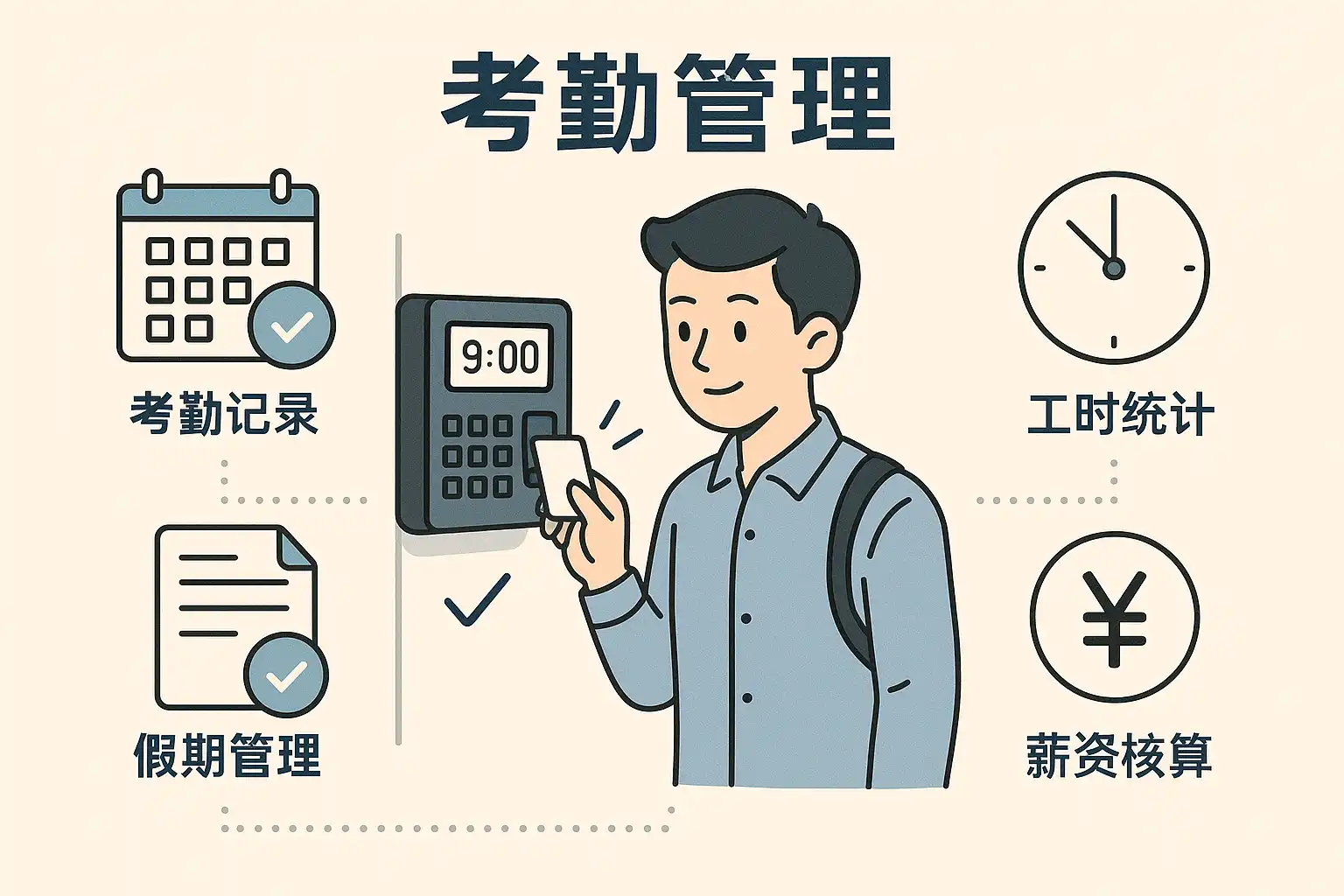 上班记工时日常记录习惯与考勤核对