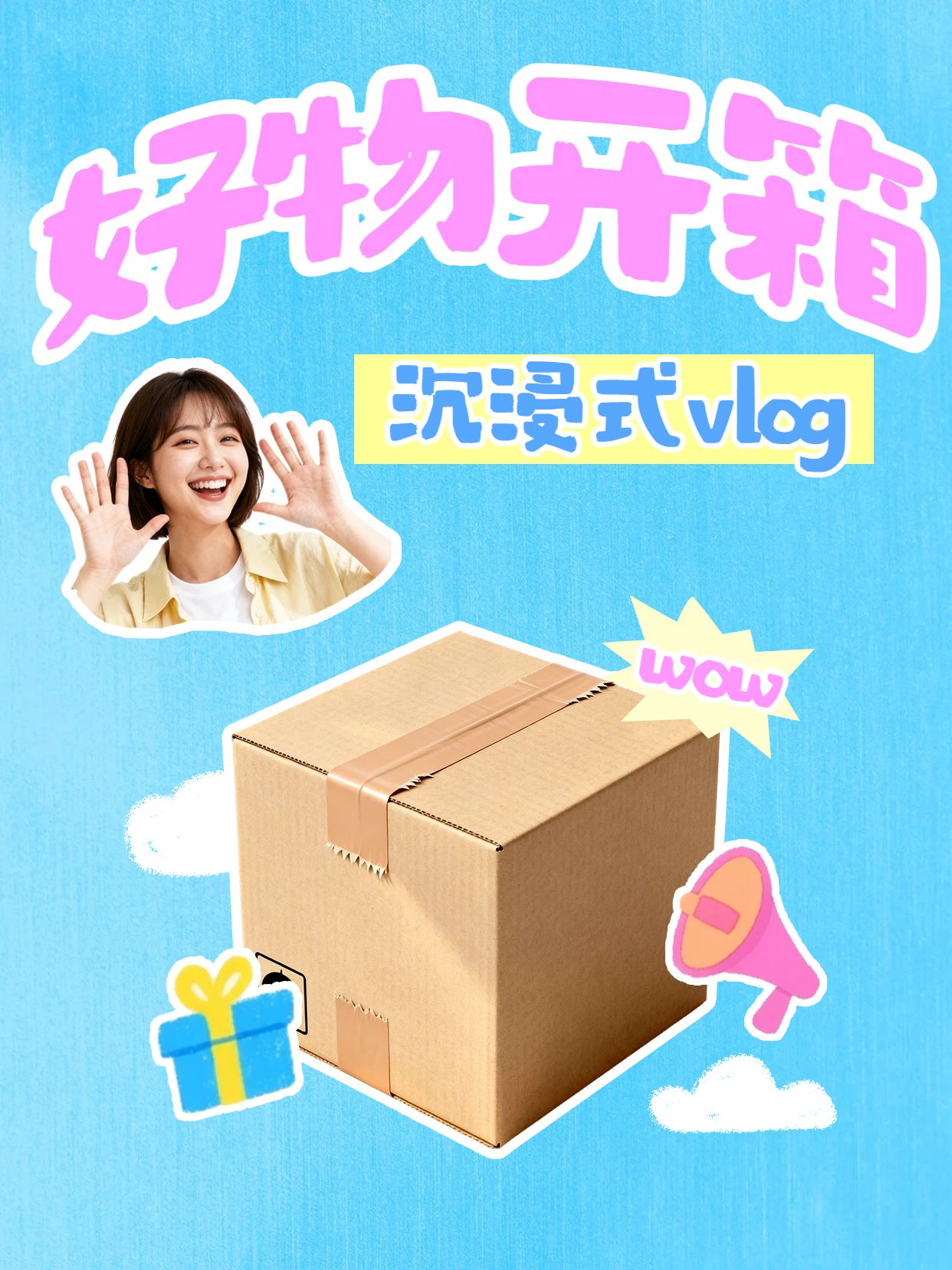 开箱Go配合开箱vlog拍摄场景图