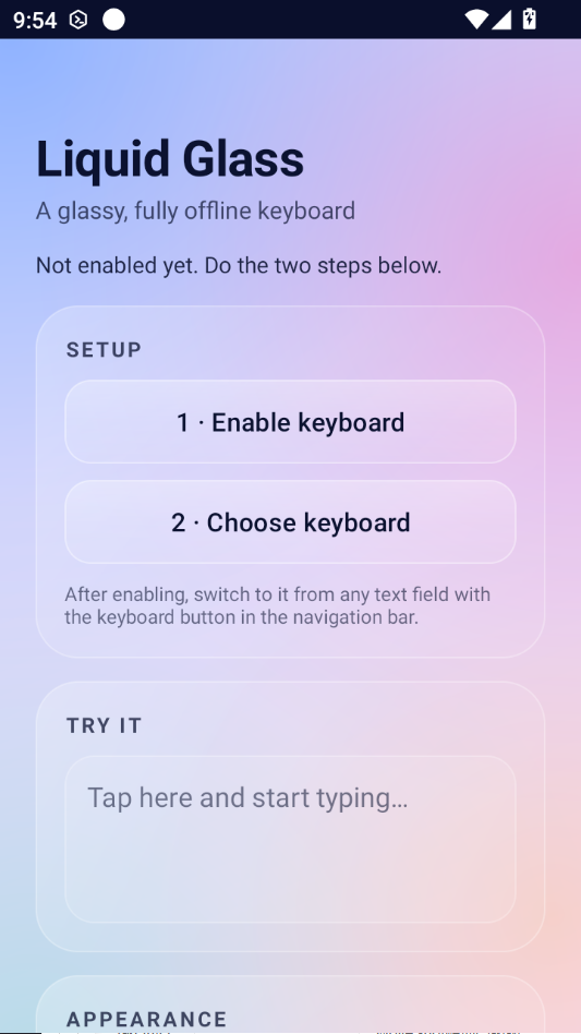 Liquid Glass Keyboard�ٷ���Ԥ��ͼ