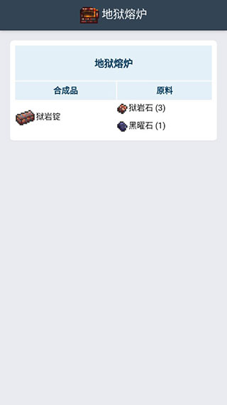 泰拉瑞亚合成表app最新版本预览图