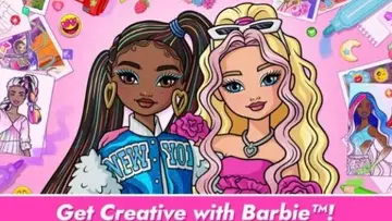 芭比娃娃色彩创作游戏(Barbie Color Creations)截图0