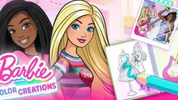 芭比娃娃色彩创作游戏(Barbie Color Creations)截图2