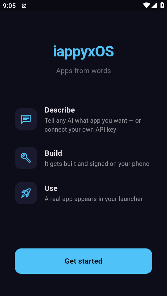 iappyxOS软件0.1.0 手机版截图2