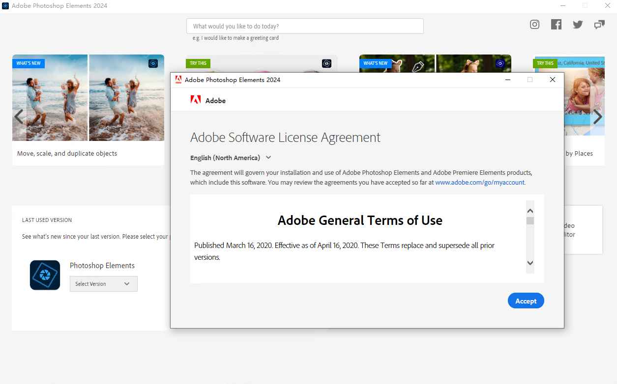 Adobe Photoshop Elements 2024�Ѽ����Ԥ��ͼ