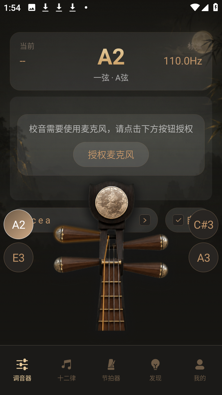 琵琶校音器最新版本1.0.0安卓版截图0