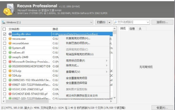 Recuva数据恢复软件免费版1.55.133pc版截图1