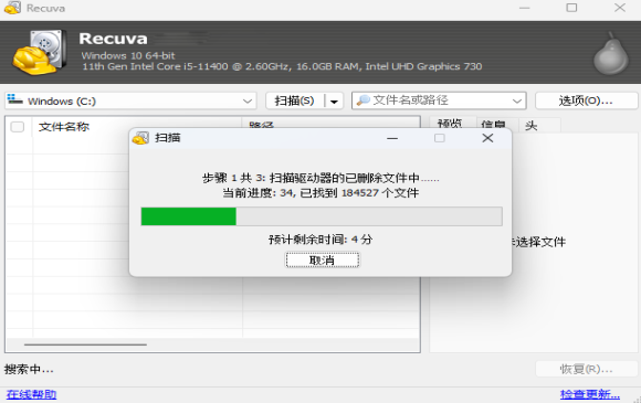 Recuva数据恢复软件免费版1.55.133pc版截图2