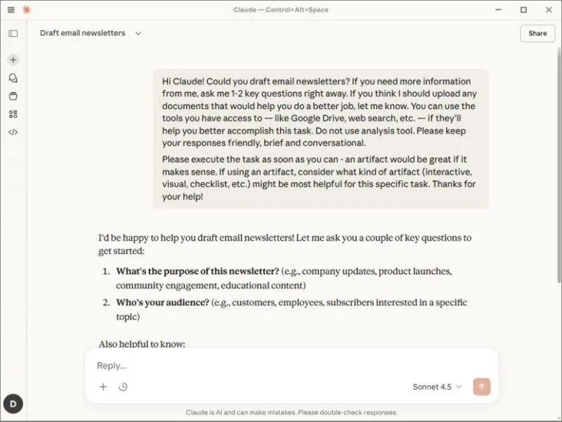 Claude Desktop安装包1.82.86.0最新电脑版截图2