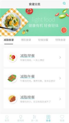 减肥食谱最新版本预览图
