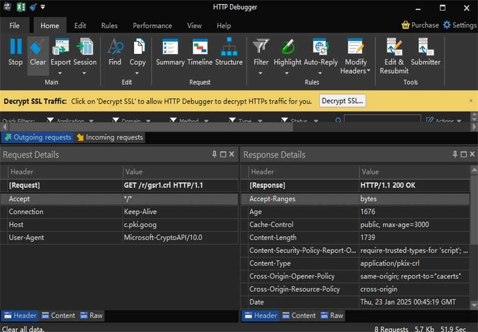 HTTP Debugger Pro抓包工具预览图