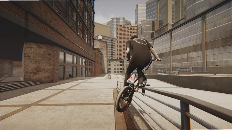 小轮单车PC游戏 BMX特技 赛道场景 游戏画面