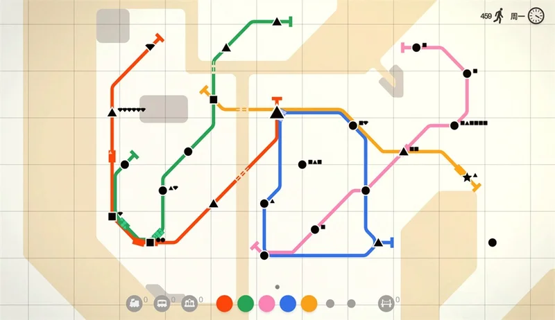 迷你地铁游戏电脑版(Mini Metro)预览图