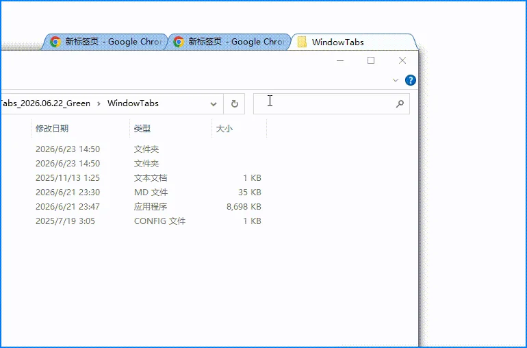 WindowTabs中文版(窗口标签化) WindowTabs中文版(窗口标签化)