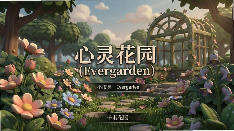 心灵花园(Evergarden) 游戏 主界面 花园 花卉 3D 场景 唯美 宁静