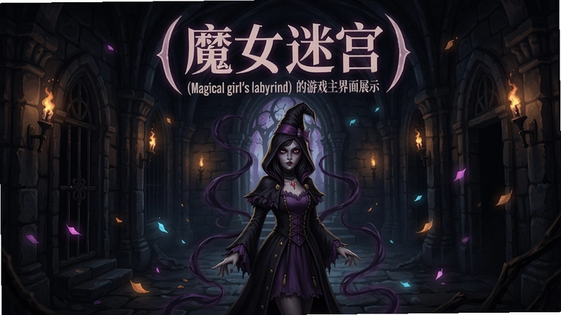 关键词必须包含“魔女迷宫(Magical girl's labyrinth)”,例如“魔女迷宫(Magical girl's labyrinth)的游戏主界面展示”