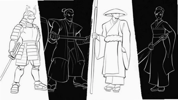 黑白武士道 游戏 战斗 场景