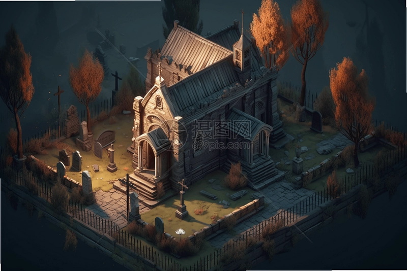 The Sinner: Prologue 教堂场景,废弃教堂内部,神秘符号