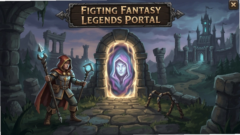 ս�����봫�洫����(Fighting Fantasy Legends Portal)��Ϸ�������ͼ��չʾ��ɫ�ͳ���