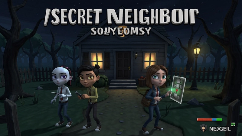 秘密邻居(Secret Neighbor)游戏截图,多人合作,解谜冒险