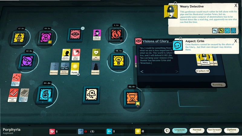 异教徒模拟器(Cultist Simulator)教派仪式卡牌合成桌面与信徒管理界面