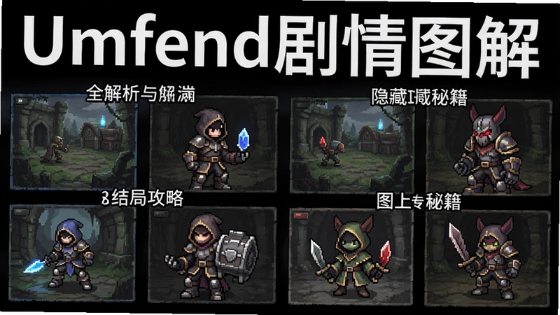 Umfend游戏剧情全解析与结局攻略,含配置要求与隐藏秘籍,图上标注“Umfend剧情图解”
