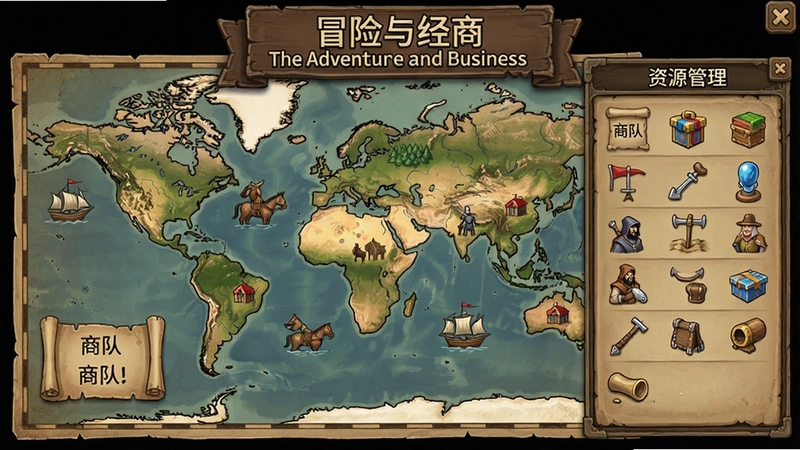 ��ð���뾭��(The Adventure and Business)�����棬չʾ�����ͼ���̶�����Դ������塱