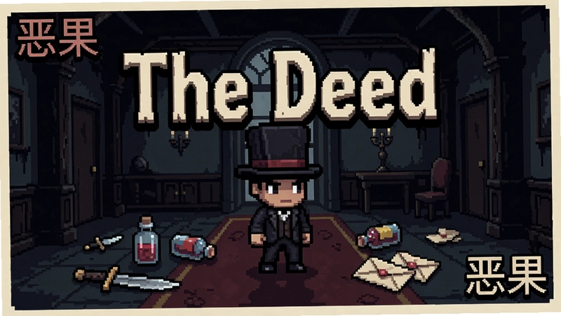 һ����Ϊ�����(The Deed)���ĸ���������Ϸ����������վ������ɭׯ԰�����У�����ɢ���ŵ���ҩƿ���ż�����������ͻ����ϷӢ�ı��⡰The Deed���������������������������