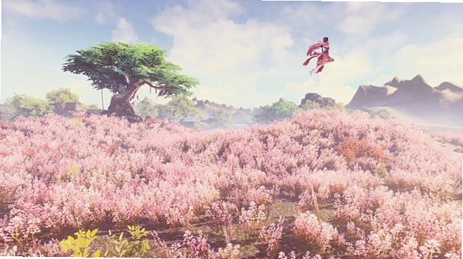 东73 ~ 洋红色童话隐藏花海场景