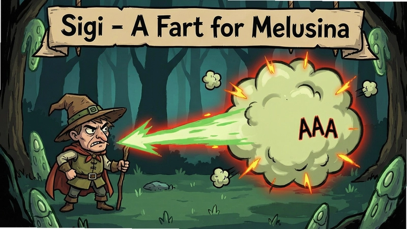 “Sigi - A Fart for Melusina”冒险场景与角色放屁攻击精彩画面