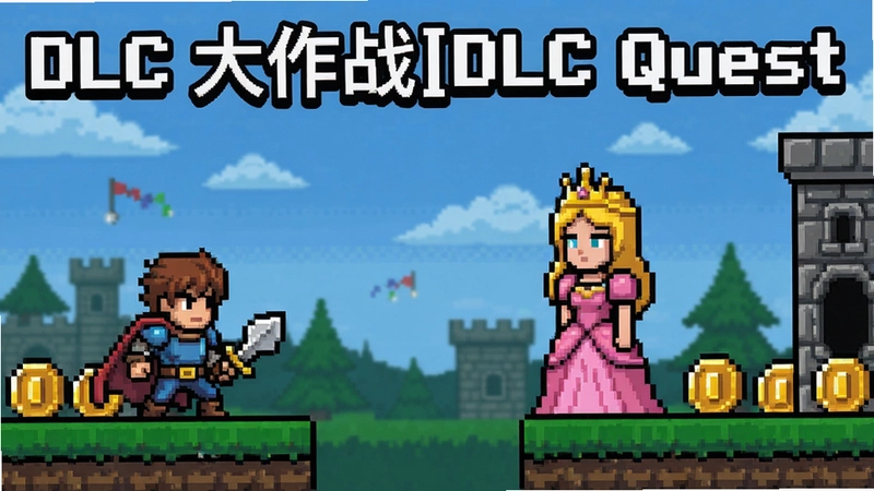 DLC大作战(DLC Quest) 像素风格 勇者 公主 金币 黑色幽默 平台跳跃 独立游戏 画面