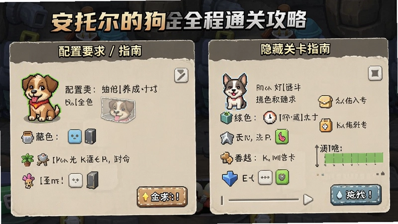 “安托尔的狗”全流程通关攻略、配置要求和快捷键大全,包含角色养成与隐藏关卡指南
