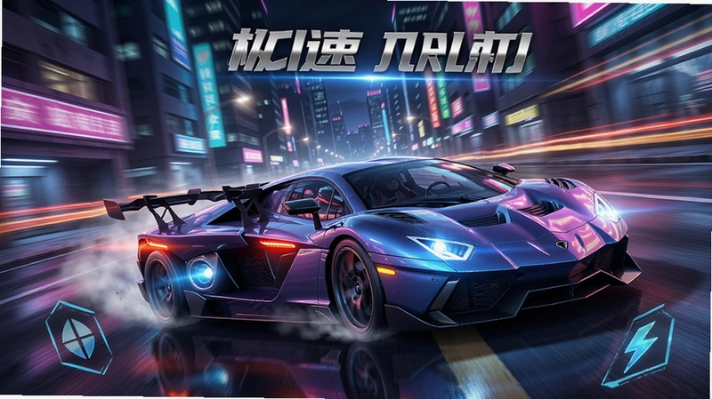 极速冲刺赛车游戏,高速行驶的超跑在霓虹城市街道漂移,炫酷光影,速度感强烈,概括游戏特色和操作技巧、配置与攻略