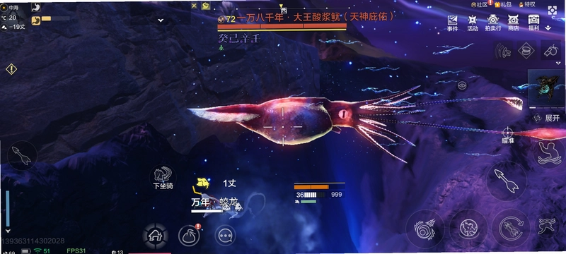 北冥之海团队副本BOSS激战画面