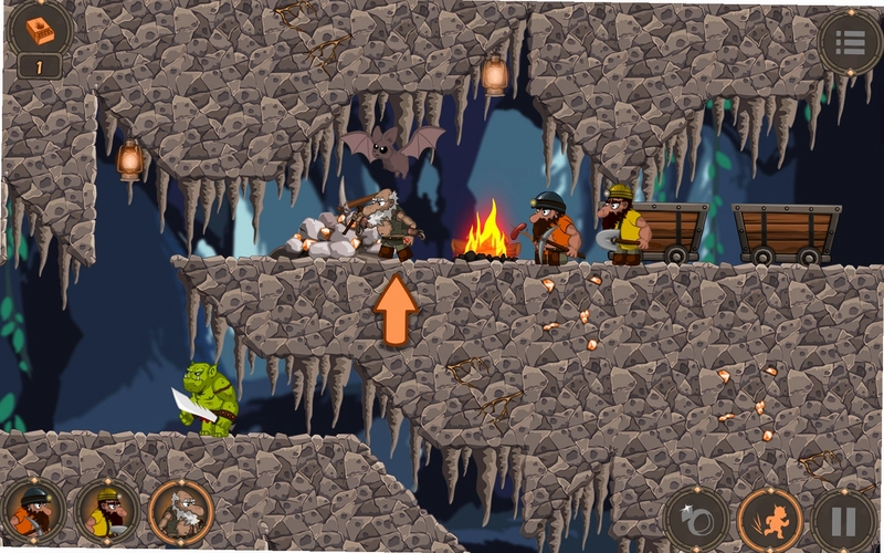 矮人矿工(Dwarflings)多人合作分屏游戏画面