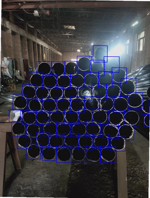 数钢管AR实时计数增强现实效果