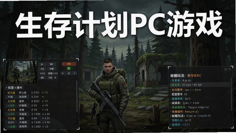 生存计划PC游戏新手攻略、配置要求、快捷键操作及秘籍玩法,“生存计划PC游戏”