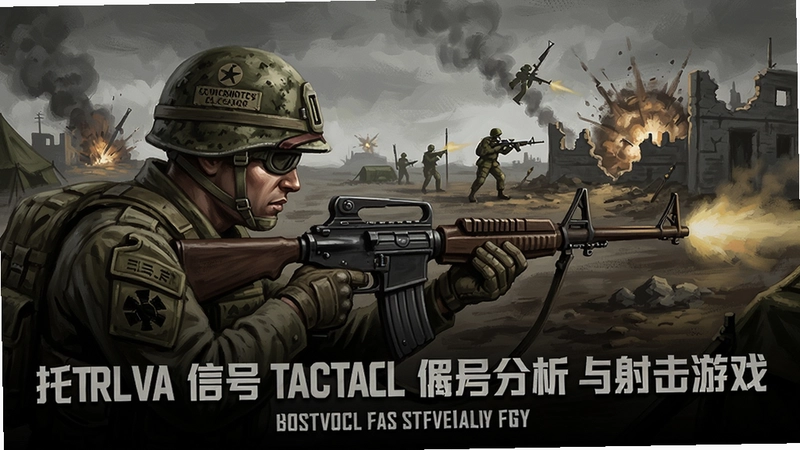 托尔瓦信号战术信号分析与射击游戏主视觉海报,包含战场通讯兵