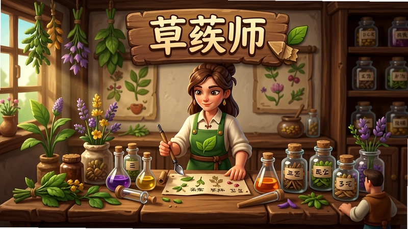 һλ��ҩʦ��ľ��ҩ������̨ǰ����Χ�����Ÿ���ֲ��Ͳ���ҩƿ���������б�ע����ҩʦ����Ϸ���⣬չ�ֲɼ����䷽����ҩ�뾭Ӫ�����������淨